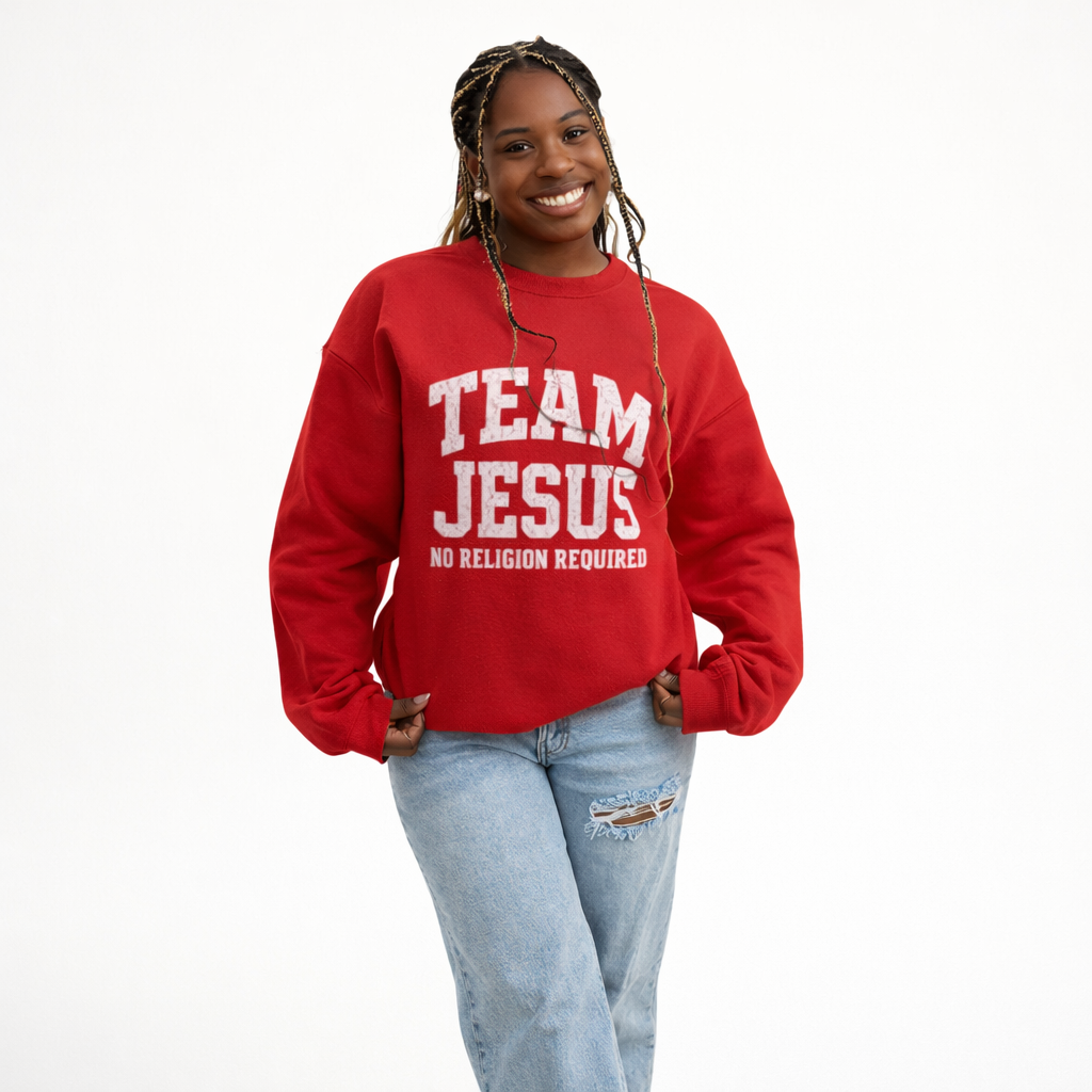 Team Jesus – No Religion Required Vintage Sweatshirt