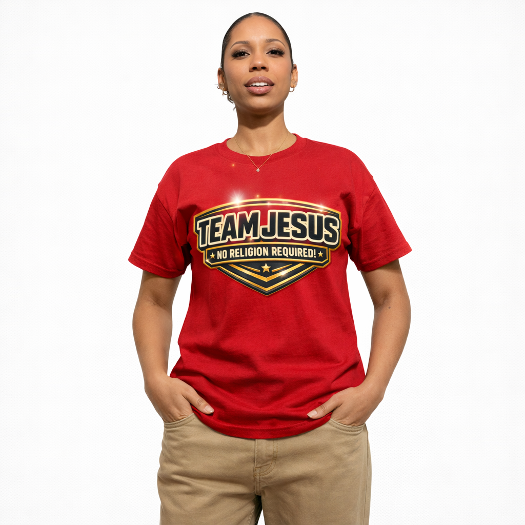 Armour Team Jesus – “No Religion Required” T-Shirt